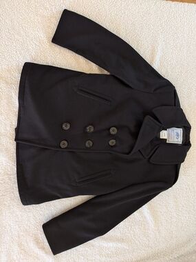 Vintage U.S. Navy Issue Wool Peacoat Black DSCP Quarterdeck 16S